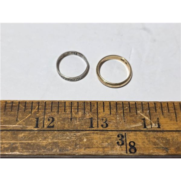 2 rings- 1 has 925 and 10k- sizes 6 and 7