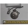 Image 1 : Swisse pocket watch, needs battery- has tractor on cover