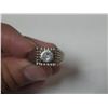 Image 2 : Gold toned size 9.5 mens ring with clear stone