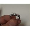 Image 2 : Ladies size 8 ring with 5 clear stones
