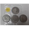 Image 1 : 4 canadian 1 dollar coins- 1970, 1971