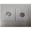 Image 2 : 2- canadian silver 5 cent coins- 1900 and 1910