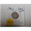 Image 1 : 1901 canadian 10 cent silver coin