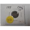 Image 1 : 1919 canadian 10 cent silver coin