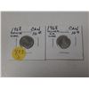 Image 1 : 2- 1968 canadian 10 cent silver coins- uncirculated