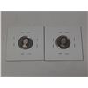 Image 2 : 2- 1986 and 1988 canadian 10 cent silver coins- uncirculated- both cameo