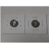 Image 2 : 2- 1992 and 1994 canadian 10 cent silver coins- uncirculated- both cameo