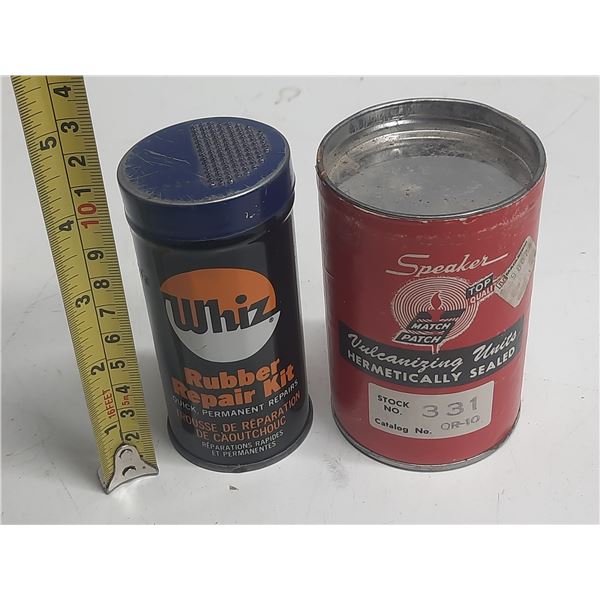 2 rubber repair kits with contents