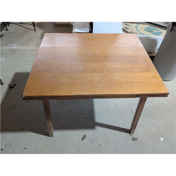 Vintage Maple Coloured Draw Leaf Table
