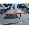 Image 3 : Vintage Maple Coloured Draw Leaf Table