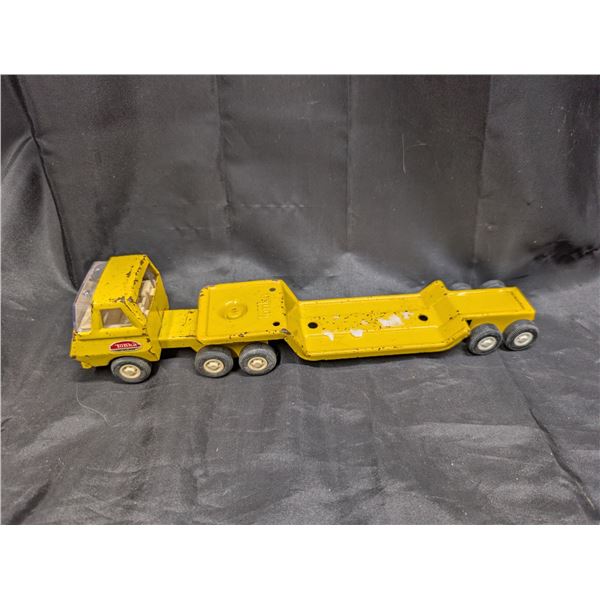 Vintage Tonka Tin Metal Truck and Flat Bed