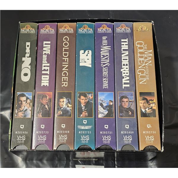 James Bond 007 Collection (7) VHS Set