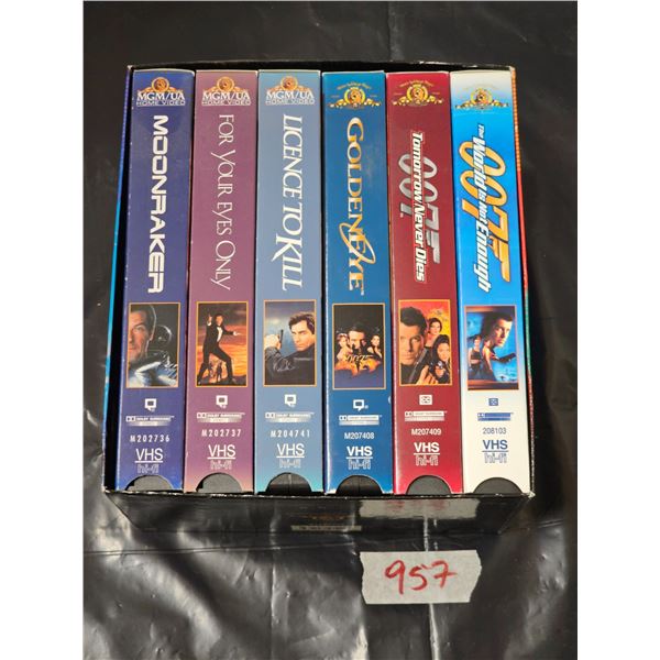 James Bond 007 Collection Vol 2 (6) VHS Set