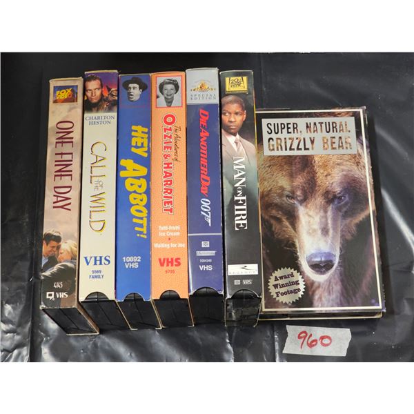 (7) VHS Movies
