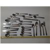 Image 1 : Lot of Spoons, Fork and Knife - Silver/Siver Plated (Can't Prove Authenticity)