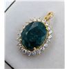 Image 2 : 3.7 ct Certified Sterling Silver Emerald gemstone Pendant ($6,507 Appraisal)