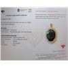 Image 3 : 3.7 ct Certified Sterling Silver Emerald gemstone Pendant ($6,507 Appraisal)