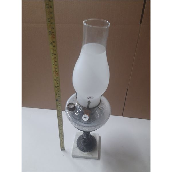 Antique Lamp with Shade. (Height - 21")