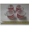 Image 1 : (4) Fire King Coffee Mugs.