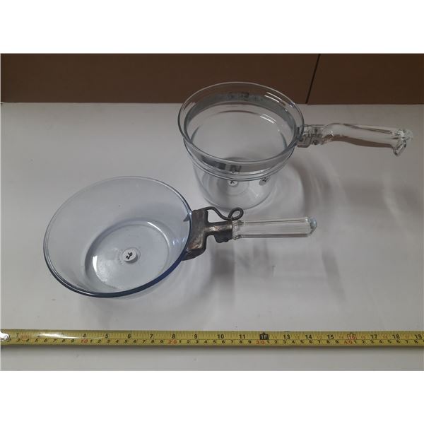 (2) Pyrex Cooking Pots.