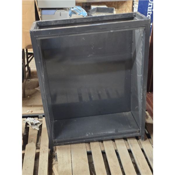 Metal bookshelf- 35" by 13" by 45"H