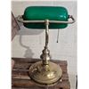 Image 5 : (2) Vintage Lamps - Banker's Lamp, Fireplace w/ Bulb "Fire"