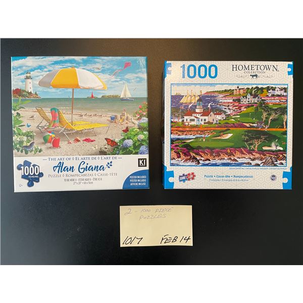 2 - 1000 piece puzzles