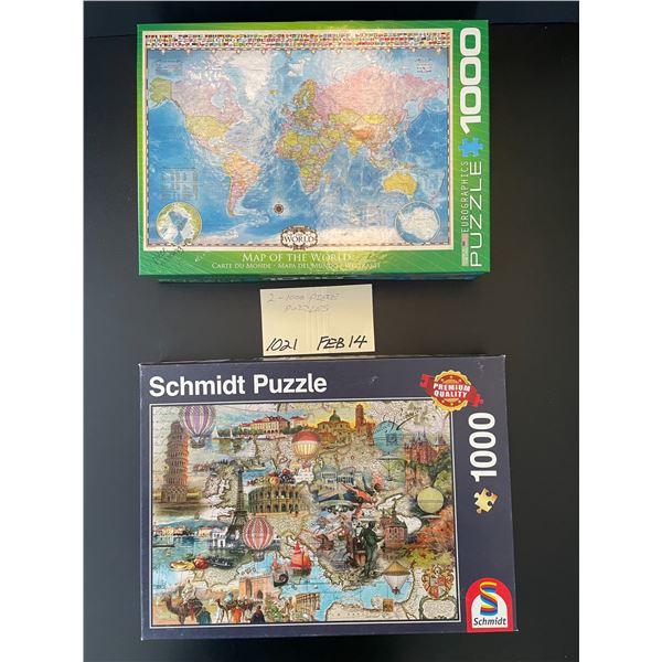 2 - 1000 piece puzzles