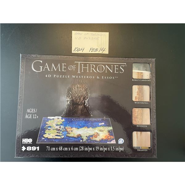 Game of Thrones - 4D puzzle