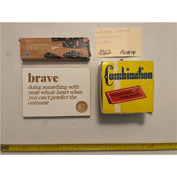 Poker chips - Dominos - Sign