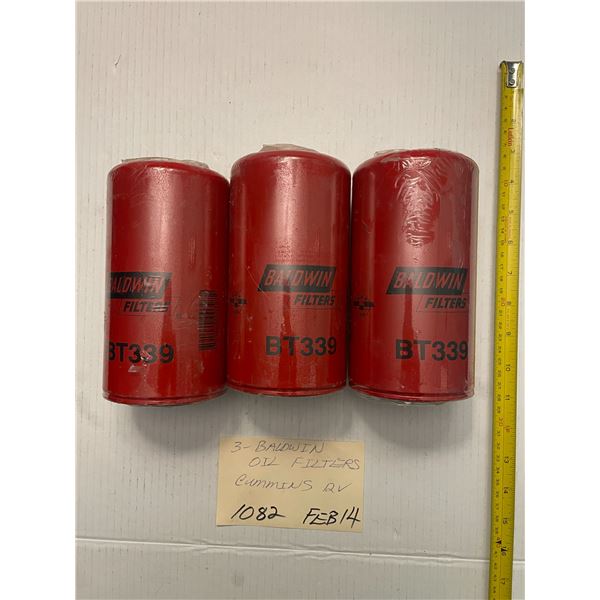 3 - Baldwin oil filters Cummins 12V