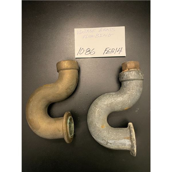 Vintage brass plumbing