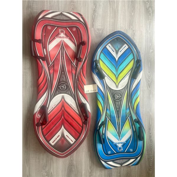 2 foam Sno-Storm Ice Spider sleds