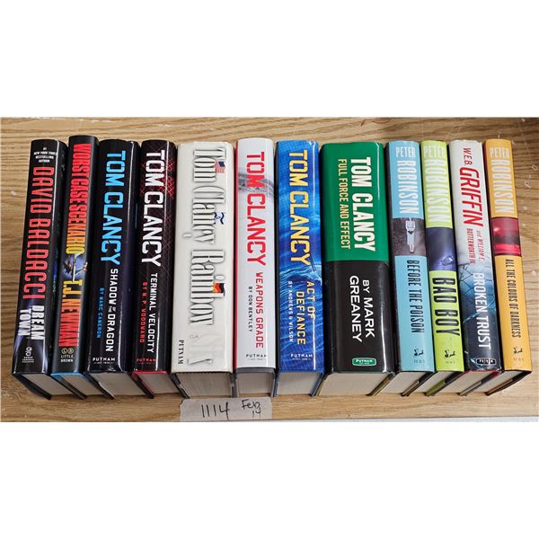 lot of assorted books