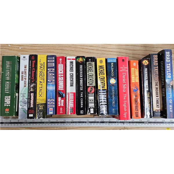 lot of assorted books