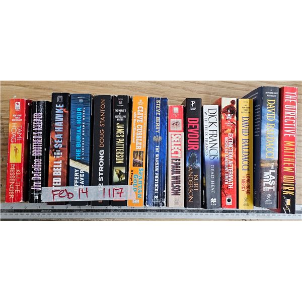 lot of assorted books