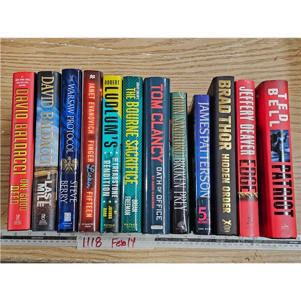 lot of assorted books