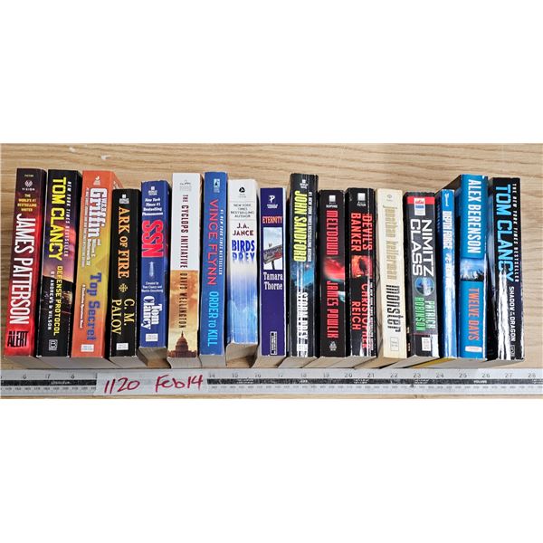 lot of assorted books