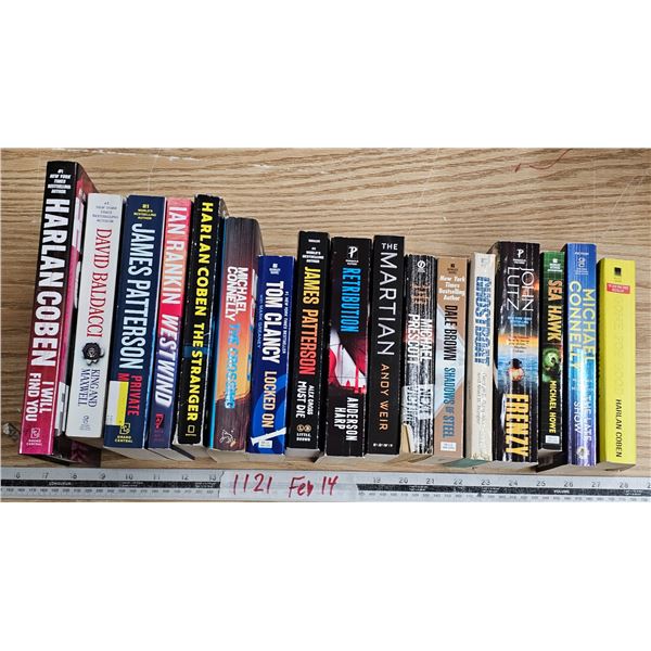 lot of assorted books