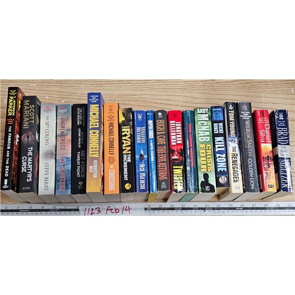 lot of assorted books
