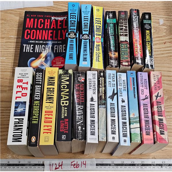 lot of assorted books