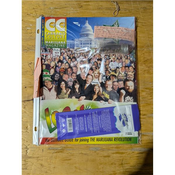 Cannabis Culture Magazine w/ Hemp Wraps and Seeds