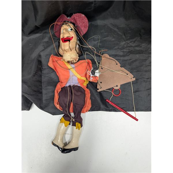 Vintage 1950s Captain Hook Marionette (Still in Tact)