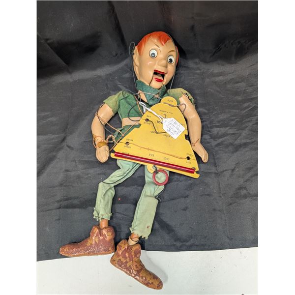 Vintage 1950s Peter Pan Marionette (Still in Tact)