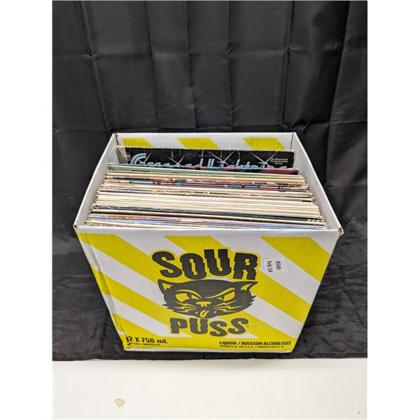 Box of Vintage Records (NOT ALL SHOWN)