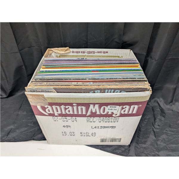 Box of Vintage Records (NOT ALL SHOWN)