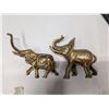 Image 1 : (2) Brass Elephants