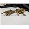 Image 3 : (2) Brass Elephants