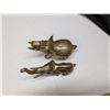 Image 4 : (2) Brass Elephants