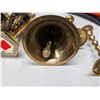 Image 3 : Lot of Miniature Brass Items (Candle Sticks, Bell) and Fake Brass Vases